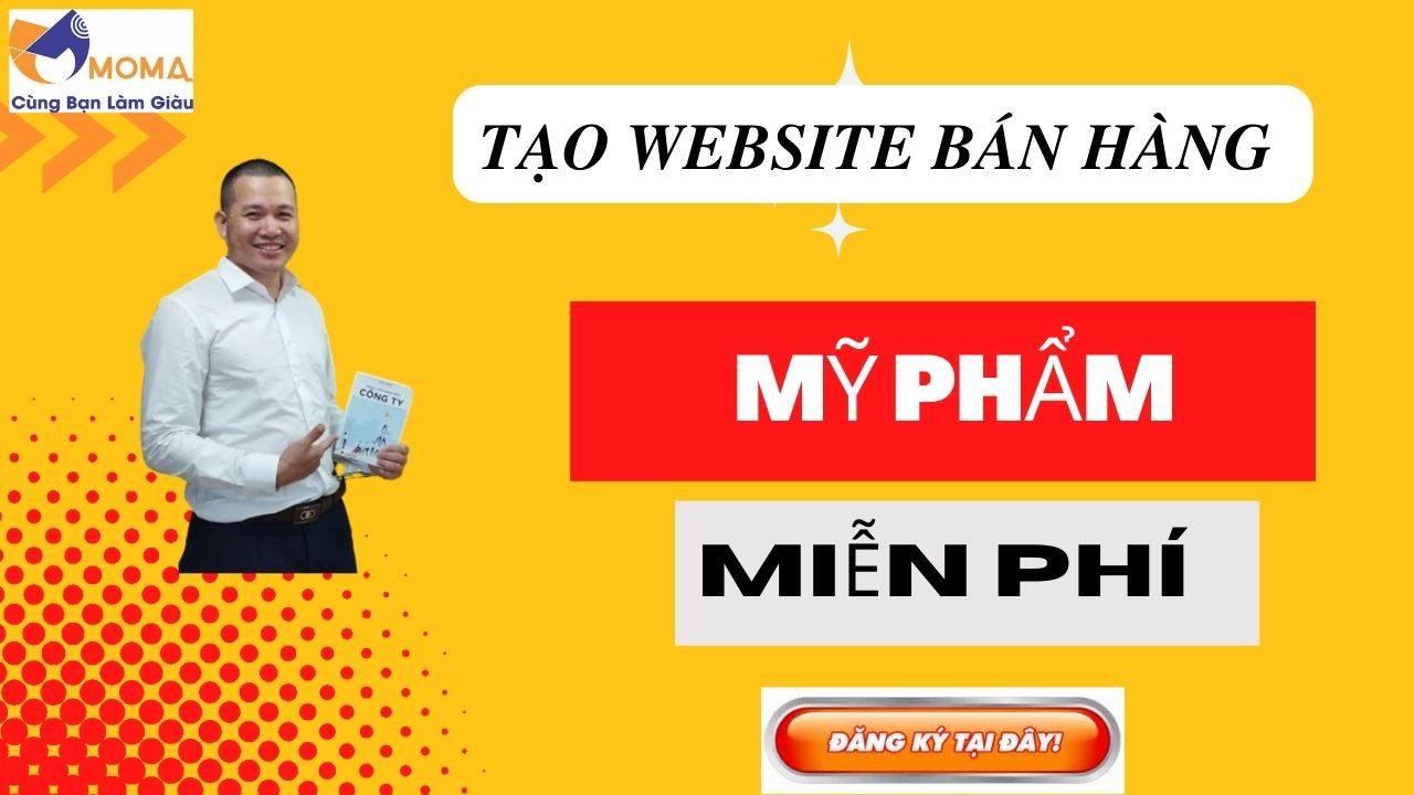 Thiết kế website bán mỹ phẩm miễn phí tại - moma.vn